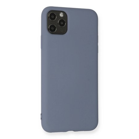Apple Uyumlu İphone 11 Pro Max Kılıf Nano İçi Kadife Silikon - Gri