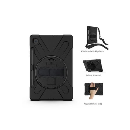 Samsung Uyumlu Galaxy P610 Tab S6 Lite 10.4 Kılıf Amazing Tablet Kapak - Siyah