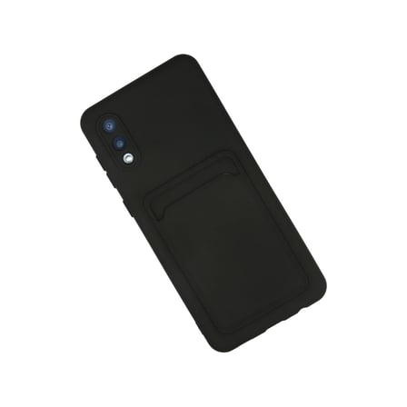 Samsung Galaxy A Kılıf Kelvin Kartvizitli Silikon - Siyah