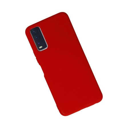 Vivo Y11s Kılıf Nano İçi Kadife Silikon - Kırmızı