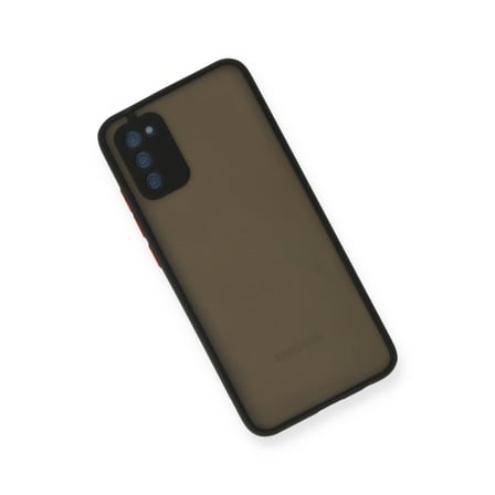 Samsung Uyumlu Galaxy A03s Kılıf Montreal Silikon Kapak - Siyah