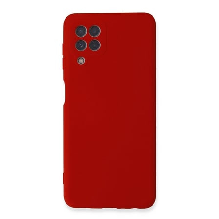 Samsung Uyumlu Galaxy A22 Kılıf Nano İçi Kadife Silikon - Kırmızı