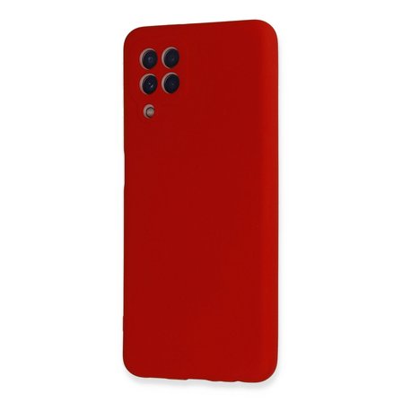 Samsung Uyumlu Galaxy A22 Kılıf Nano İçi Kadife Silikon - Kırmızı