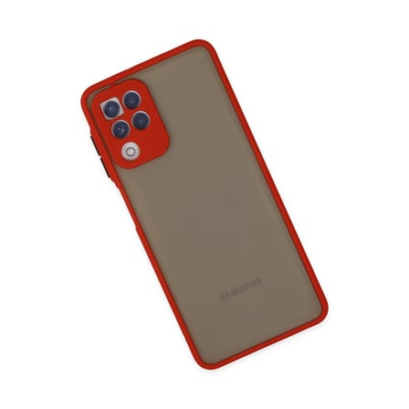 Samsung Uyumlu Galaxy A22 Kılıf Montreal Silikon Kapak - Kırmızı