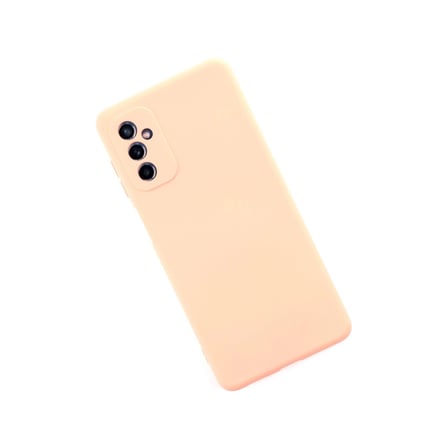 Samsung Uyumlu Galaxy M52 5g Kılıf Nano İçi Kadife Silikon - Pudra
