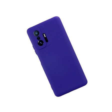 Xiaomi Uyumlu Mi 11t Pro Kılıf Nano İçi Kadife Silikon - Mor