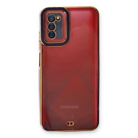 Samsung Uyumlu Galaxy A03s Kılıf Liva Lens Silikon - Mavi