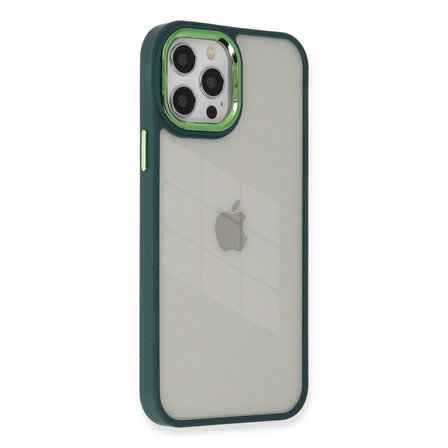 Apple Uyumlu İphone 12 Pro Max Kılıf Dora Kapak - Haki Yeşil