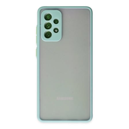 Samsung Uyumlu Galaxy A72 Kılıf Montreal Silikon Kapak - Turkuaz
