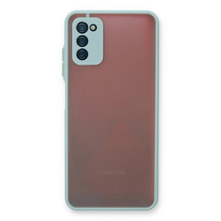 Samsung Uyumlu Galaxy A03s Kılıf Montreal Silikon Kapak - Turkuaz