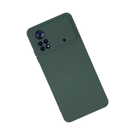 Xiaomi Uyumlu Poco X4 Pro 5g Kılıf Nano İçi Kadife Silikon - Koyu Yeşil