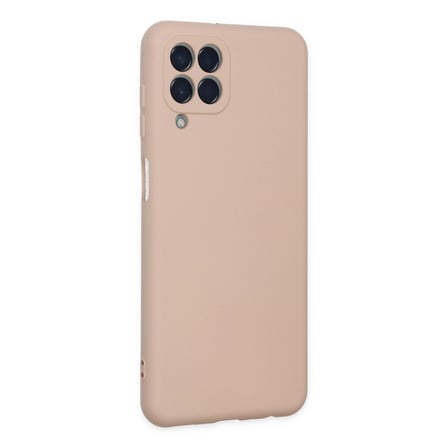 Samsung Uyumlu Galaxy M33 Kılıf Nano İçi Kadife Silikon - Pudra