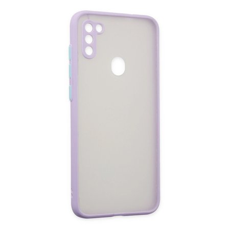Samsung Uyumlu Galaxy A11 Kılıf Montreal Silikon Kapak - Mor