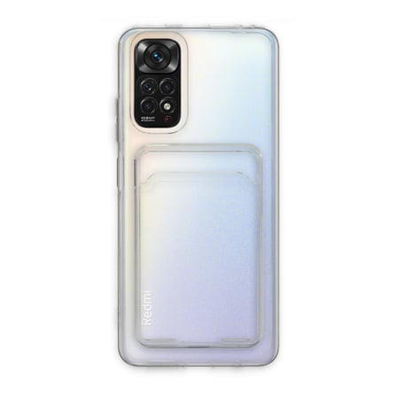 Xiaomi Uyumlu Redmi Note 11 Kılıf Kart Şeffaf Silikon - Şeffaf