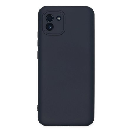Samsung Uyumlu Galaxy A03 Kılıf Nano İçi Kadife Silikon - Lacivert