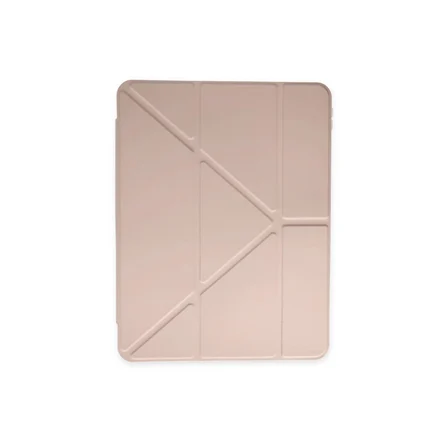 Apple Uyumlu İpad Pro 12.9 (2021) Kılıf Kalemlikli Mars Tablet Kılıfı - Rose Gold