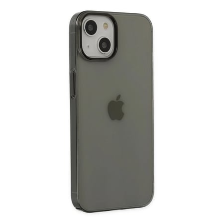 Apple Uyumlu İphone 14 Plus Kılıf Pc Sert Şeffaf Kapak - Siyah