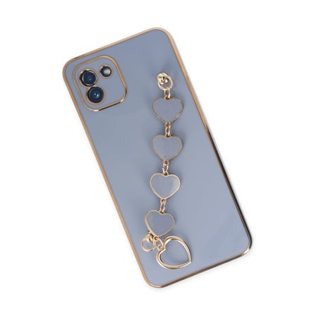 Samsung Uyumlu Galaxy A03 Kılıf Esila Silikon - Gri