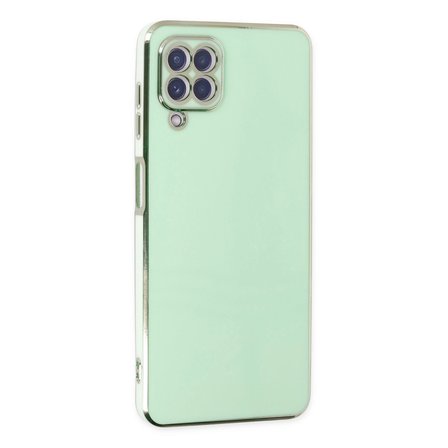 Samsung Uyumlu Galaxy A22 Kılıf Volet Silikon - Açık Yeşil