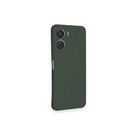 Vivo Y16 Kılıf Nano İçi Kadife Silikon - Koyu Yeşil