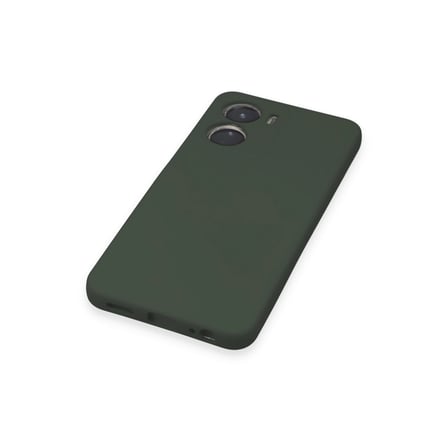 Vivo Y16 Kılıf Nano İçi Kadife Silikon - Koyu Yeşil
