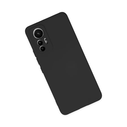 Xiaomi Uyumlu Mi 12 Lite Kılıf Nano İçi Kadife Silikon - Siyah
