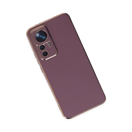 Xiaomi Uyumlu Mi 12t Pro Kılıf Volet Silikon - Mor