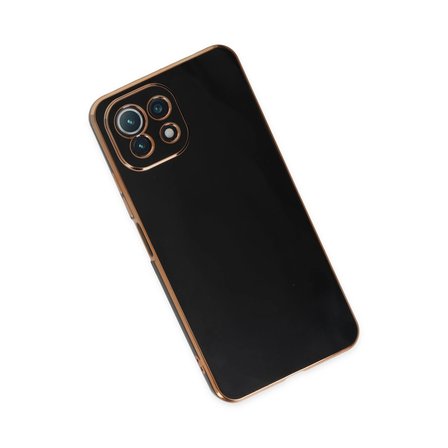 Xiaomi Uyumlu Mi 11 Lite Kılıf Volet Silikon - Siyah