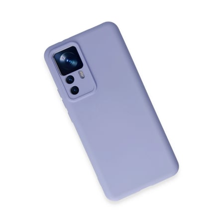 Xiaomi Uyumlu Mi 12t Pro Kılıf Nano İçi Kadife Silikon - Lila