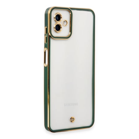 Samsung Uyumlu Galaxy A04 Kılıf Liva Lens Silikon - Yeşil