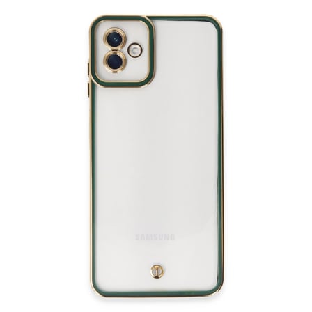 Samsung Uyumlu Galaxy A04 Kılıf Liva Lens Silikon - Yeşil
