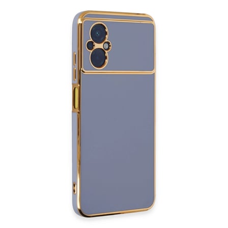 Xiaomi Poco M5 Kılıf Volet Silikon - Mavi