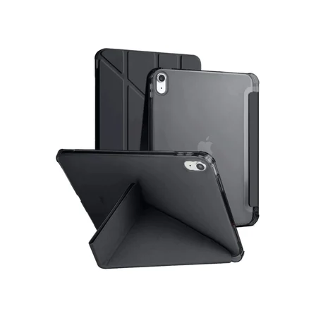 Apple Uyumlu İpad 2022 10.9 (10.nesil) Kılıf Kalemlikli Mars Tablet Kılıfı - Siyah
