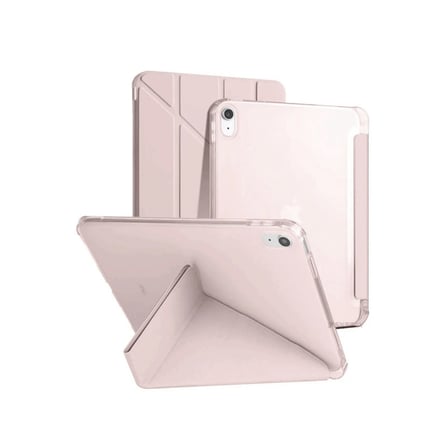 Apple Uyumlu İpad 2022 10.9 (10.nesil) Kılıf Kalemlikli Mars Tablet Kılıfı - Rose Gold