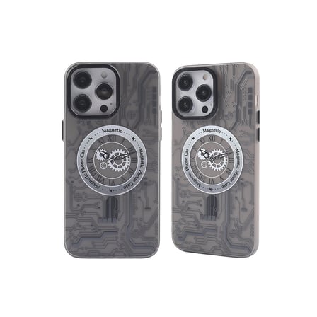 Apple Uyumlu İphone 14 Pro Max Kılıf Apollo Magneticsafe Desenli Kapak - Apollo Siyah - 1