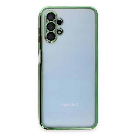 Samsung Uyumlu Galaxy A13 4g Kılıf Razer Lensli Silikon - Yeşil