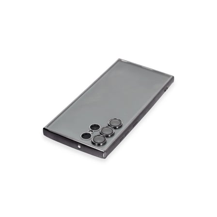 Samsung Uyumlu Galaxy S22 Ultra Kılıf Razer Lensli Silikon - Siyah