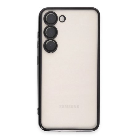 Samsung Uyumlu Galaxy S23 Kılıf Razer Lensli Silikon - Siyah