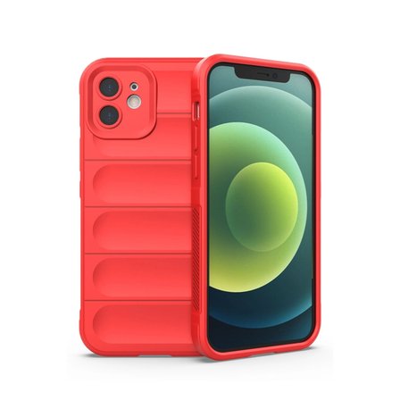 Apple Uyumlu İphone 12 Kılıf Optimum Silikon - Kırmızı
