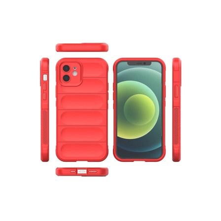 Apple Uyumlu İphone 12 Kılıf Optimum Silikon - Kırmızı