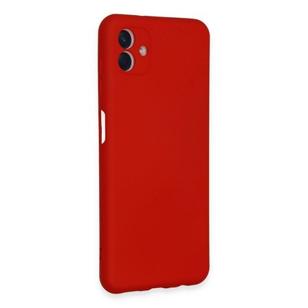 Samsung Uyumlu Galaxy A04e Kılıf Nano İçi Kadife Silikon - Kırmızı