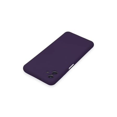 Samsung Uyumlu Galaxy A04e Kılıf Nano İçi Kadife Silikon - Mor