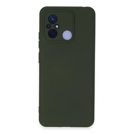 Xiaomi Uyumlu Redmi 12c Kılıf Nano İçi Kadife Silikon - Koyu Yeşil