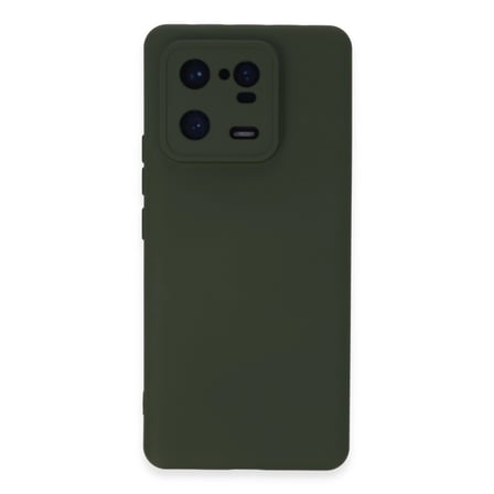 Xiaomi Uyumlu Mi 13 Pro Kılıf Nano İçi Kadife Silikon - Koyu Yeşil