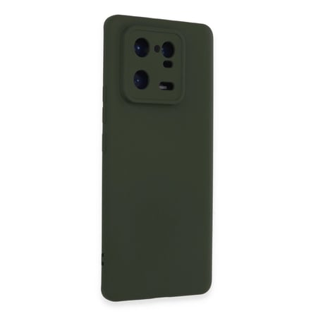Xiaomi Uyumlu Mi 13 Pro Kılıf Nano İçi Kadife Silikon - Koyu Yeşil