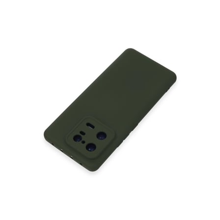 Xiaomi Uyumlu Mi 13 Pro Kılıf Nano İçi Kadife Silikon - Koyu Yeşil