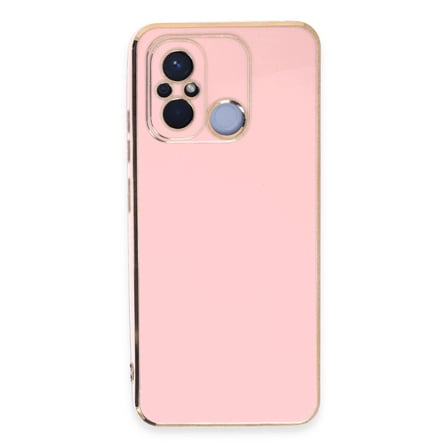 Xiaomi Uyumlu Redmi 12c Kılıf Volet Silikon - Pembe