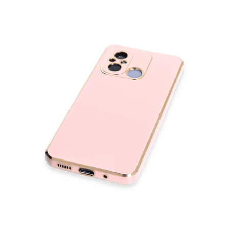 Xiaomi Uyumlu Redmi 12c Kılıf Volet Silikon - Pembe