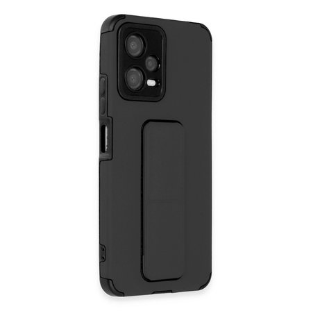 Xiaomi Uyumlu Poco X5 5g Kılıf Mega Standlı Silikon - Siyah