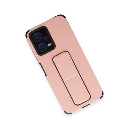 Xiaomi Uyumlu Poco X5 5g Kılıf Mega Standlı Silikon - Pudra